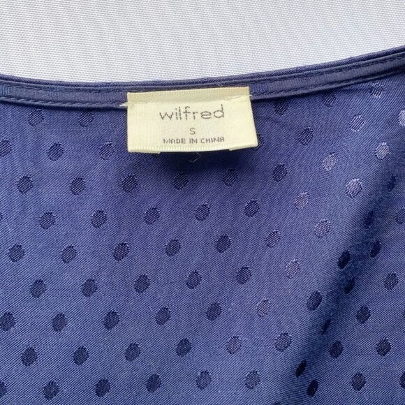 Aritzia Blue Long Sleeve Wrap Cocktail Dress - Picture 8 of 12